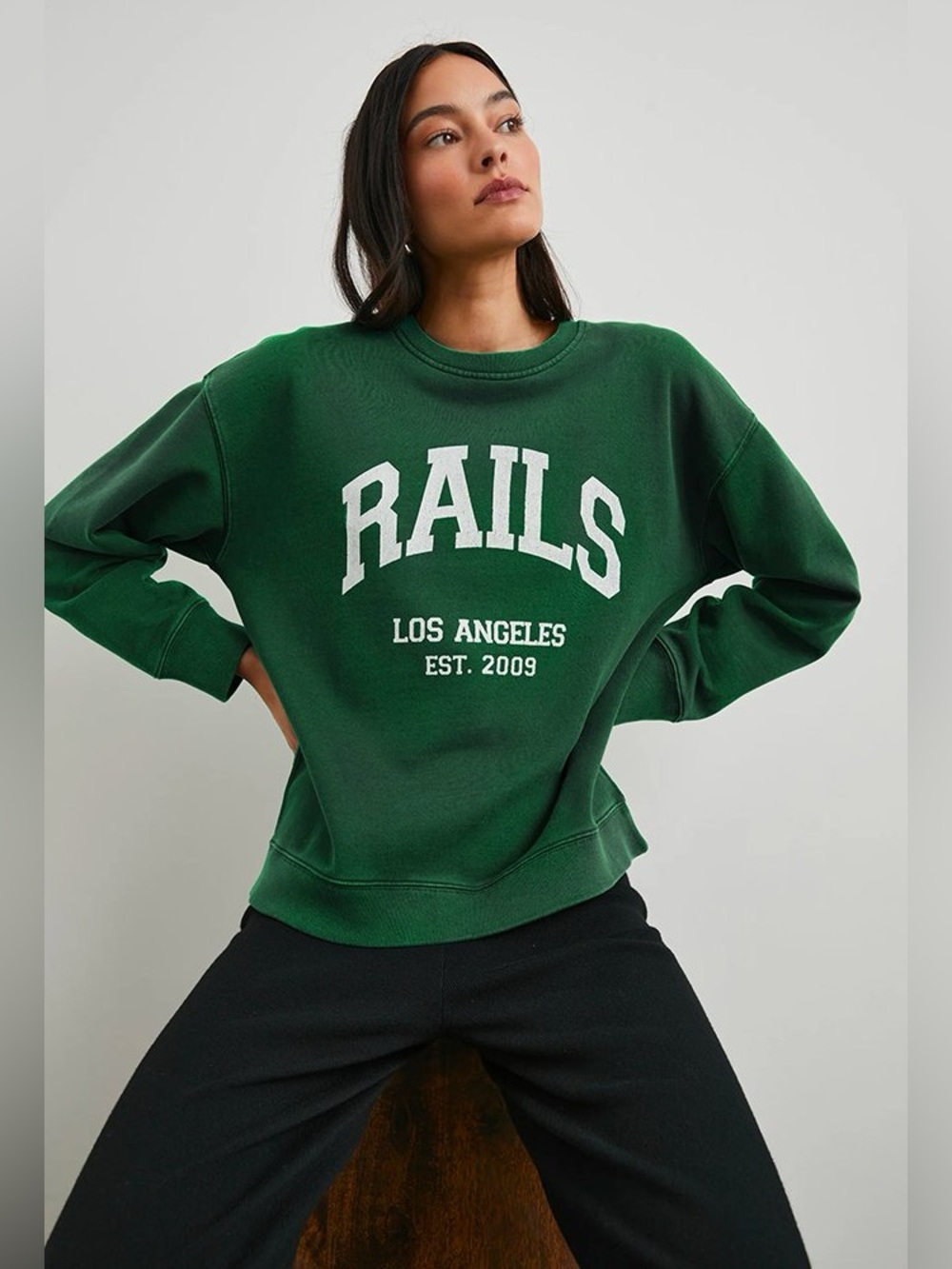 Rails Sweatshirt Women’s Small Anniversary Sweatshirt in Green